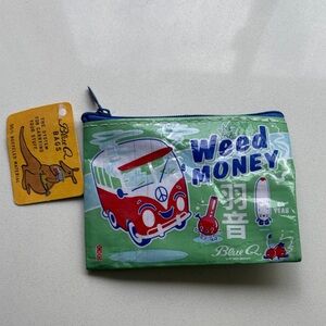 Blue Q Green and Red Weed Money Pouch